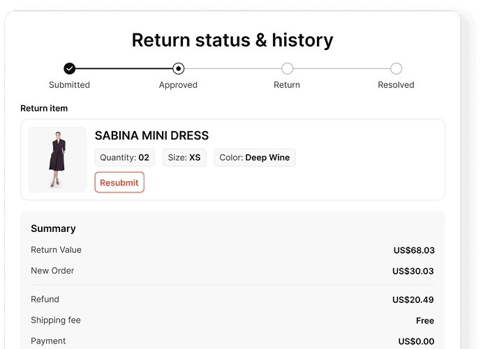Return Tracking